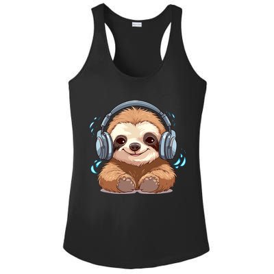 Cute Little Sloth Lover Lazy Sloth Lovers For Ladies PosiCharge Competitor Racerback Tank