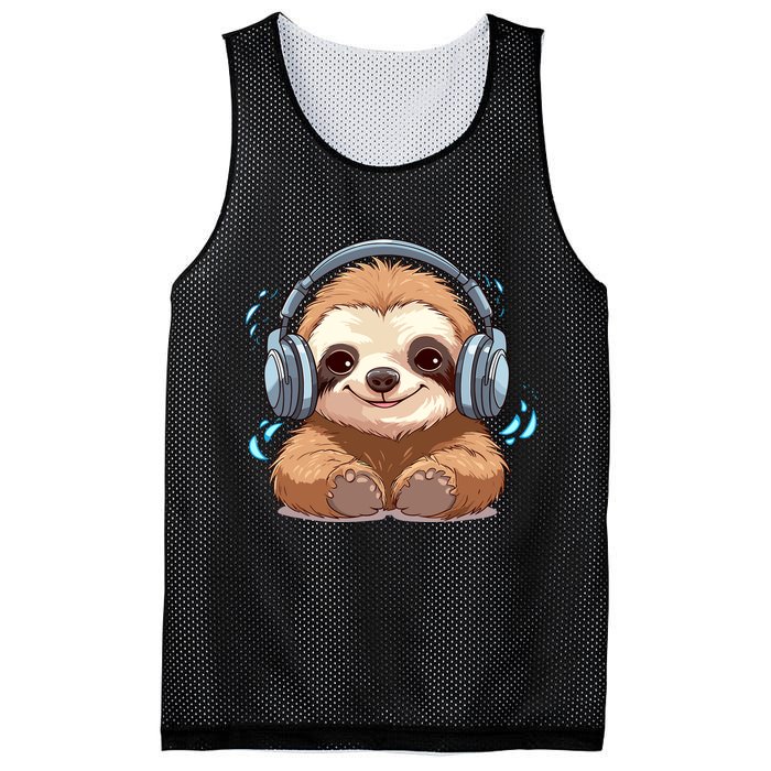 Cute Little Sloth Lover Lazy Sloth Lovers For Mesh Reversible Basketball Jersey Tank