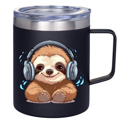 Cute Little Sloth Lover Lazy Sloth Lovers For 12oz Stainless Steel Coffee Mug