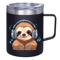 Cute Little Sloth Lover Lazy Sloth Lovers For 12oz Stainless Steel Coffee Mug