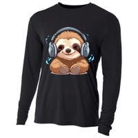 Cute Little Sloth Lover Lazy Sloth Lovers For Cooling Performance Long Sleeve Crew