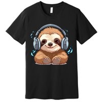 Cute Little Sloth Lover Lazy Sloth Lovers For Premium T-Shirt