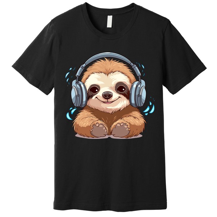 Cute Little Sloth Lover Lazy Sloth Lovers For Premium T-Shirt