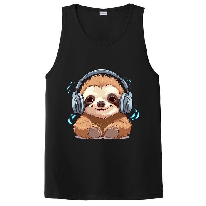 Cute Little Sloth Lover Lazy Sloth Lovers For PosiCharge Competitor Tank