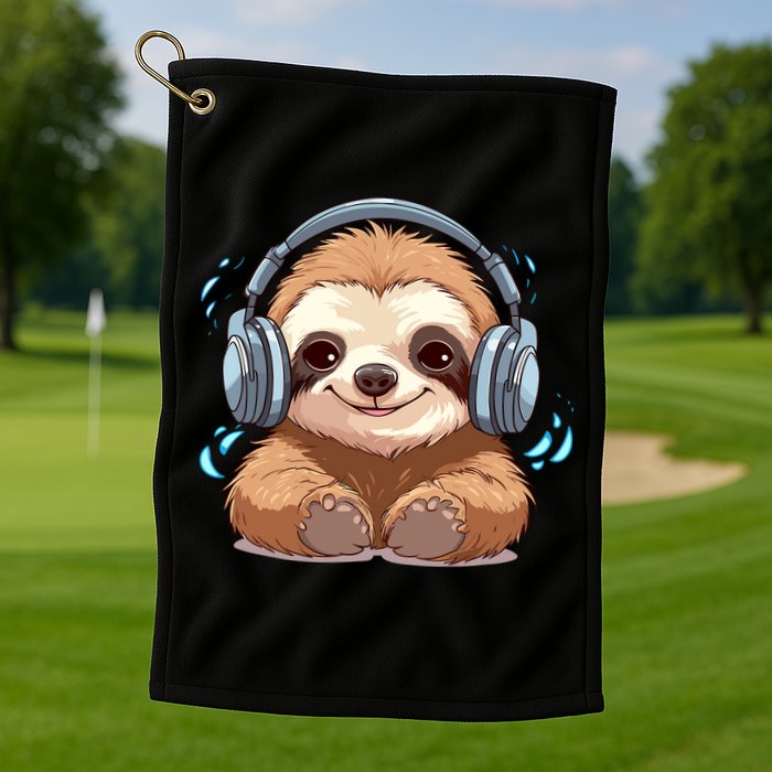 Cute Little Sloth Lover Lazy Sloth Lovers For Golf Towel