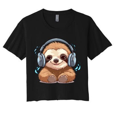 Cute Little Sloth Lover Lazy Sloth Lovers For Crop Top