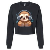 Cute Little Sloth Lover Lazy Sloth Lovers For Cropped Pullover Crew