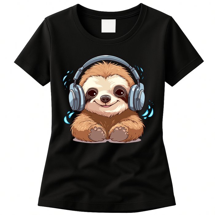 Cute Little Sloth Lover Lazy Sloth Lovers For Womens T-Shirt