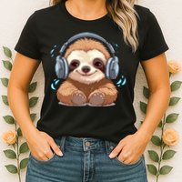 Cute Little Sloth Lover Lazy Sloth Lovers For Womens T-Shirt