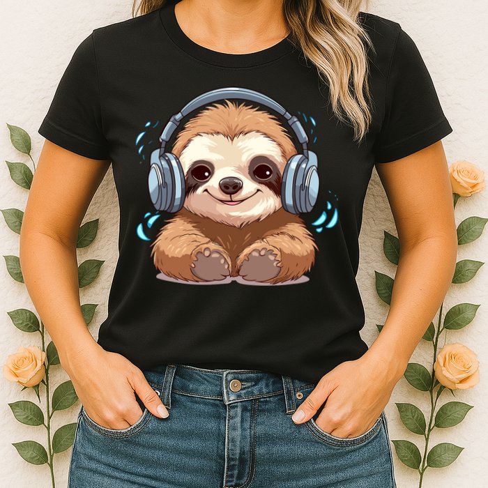 Cute Little Sloth Lover Lazy Sloth Lovers For Womens T-Shirt