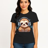 Cute Little Sloth Lover Lazy Sloth Lovers For Womens T-Shirt