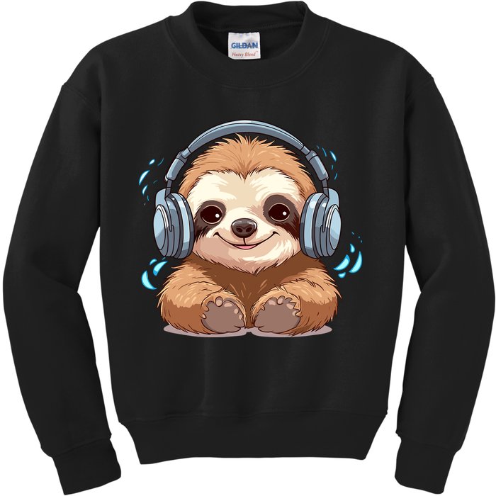 Cute Little Sloth Lover Lazy Sloth Lovers For Kids Sweatshirt