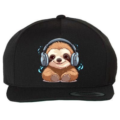 Cute Little Sloth Lover Lazy Sloth Lovers For Wool Snapback Cap