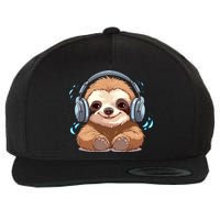 Cute Little Sloth Lover Lazy Sloth Lovers For Wool Snapback Cap