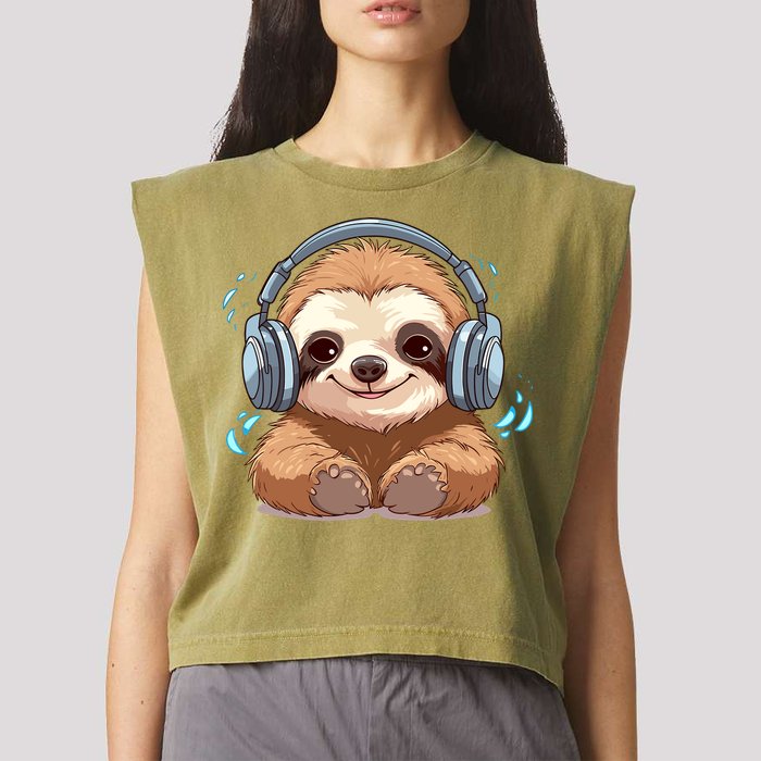 Cute Little Sloth Lover Lazy Sloth Lovers For Garment-Dyed Women's Muscle Tee
