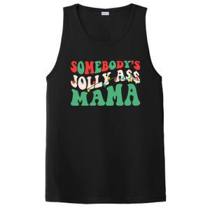 Christmas Light SomebodyS Jolly Ass Mama Funny Holiday Mom Meaningful Gift PosiCharge Competitor Tank