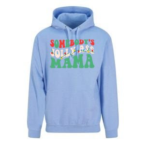 Christmas Light SomebodyS Jolly Ass Mama Funny Holiday Mom Meaningful Gift Unisex Surf Hoodie