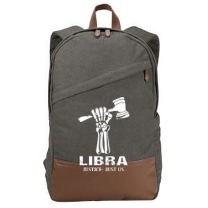 Constellation Libra Scales Of Justice Great Gift Cotton Canvas Backpack