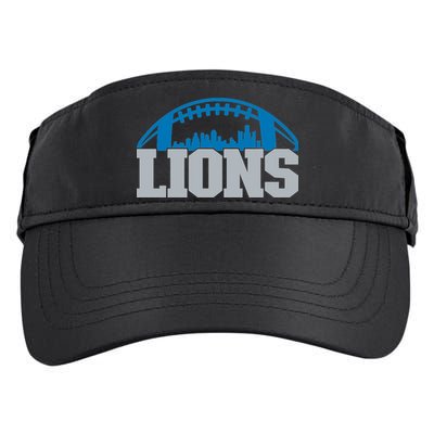 Cool Lions Sports Football With City Adult Drive Performance Visor