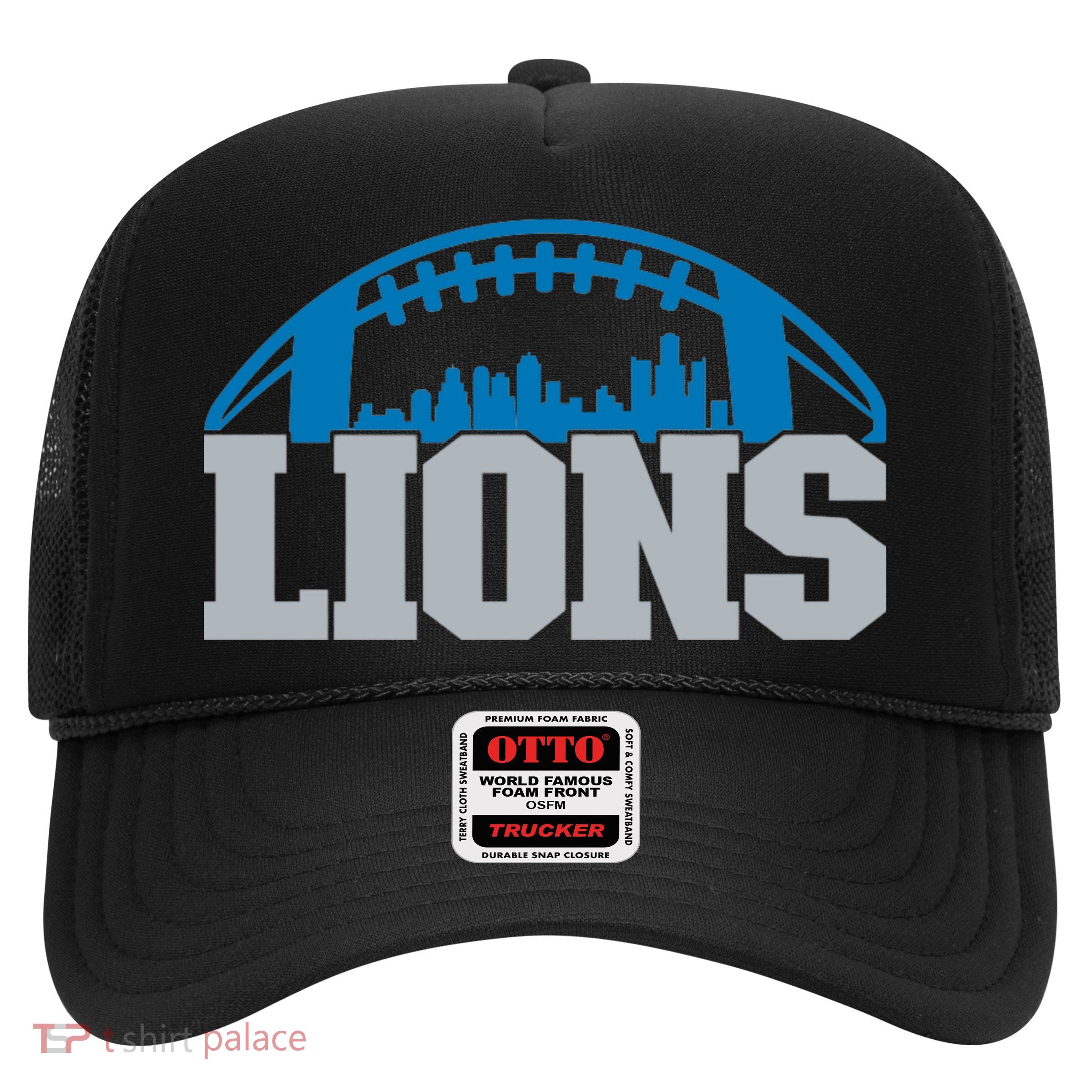 Cool Lions Sports Football With City Trucker Hat