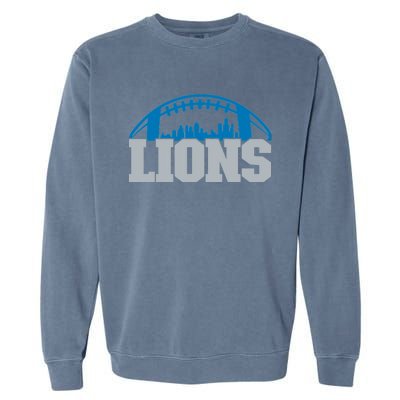 Cool Lions Sports Football With City Garment-Dyed Sweatshirt