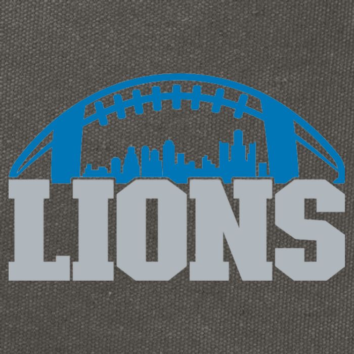 Cool Lions Sports Football With City Cotton Canvas Backpack