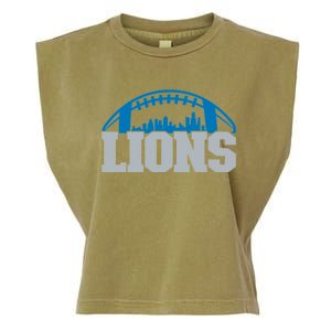 Cool Lions Sports Football With City Garment-Dyed Women's Muscle Tee