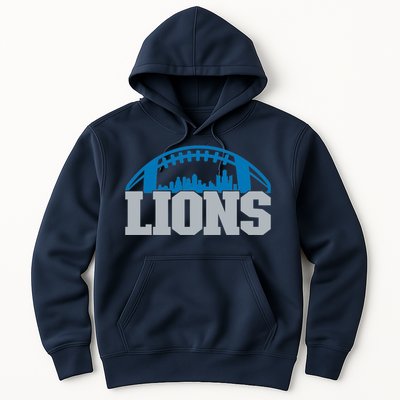 Cool Lions Sports Football With City Hoodie