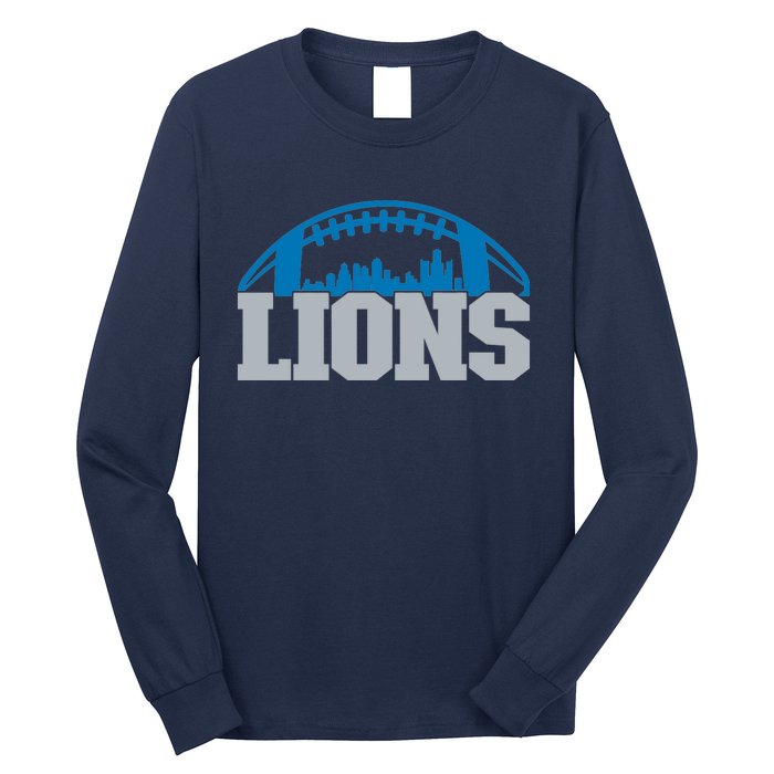 Cool Lions Sports Football With City Long Sleeve Shirt