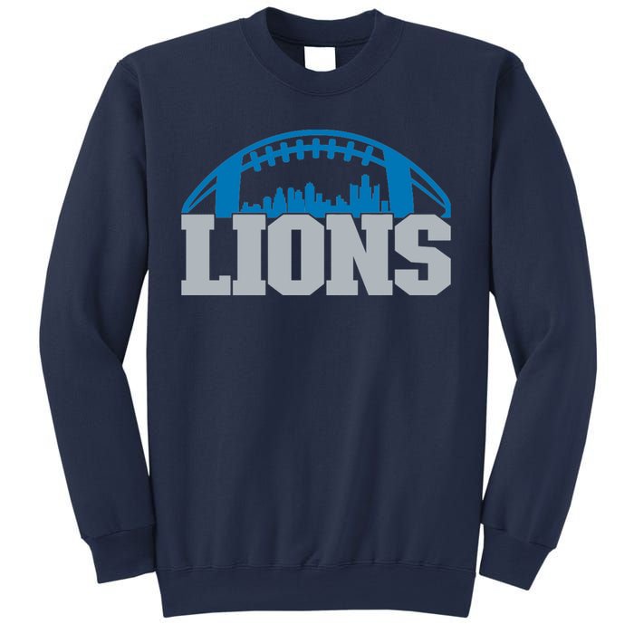 Cool Lions Sports Football With City Sweatshirt