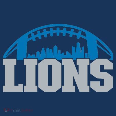 Cool Lions Sports Football With City T-Shirt
