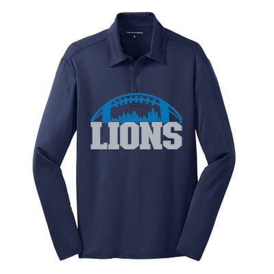 Cool Lions Sports Football With City Silk Touch Performance Long Sleeve Polo