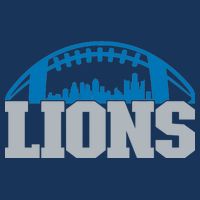 Cool Lions Sports Football With City 16 in Basic Backpack