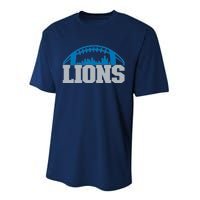 Cool Lions Sports Football With City Performance Sprint T-Shirt