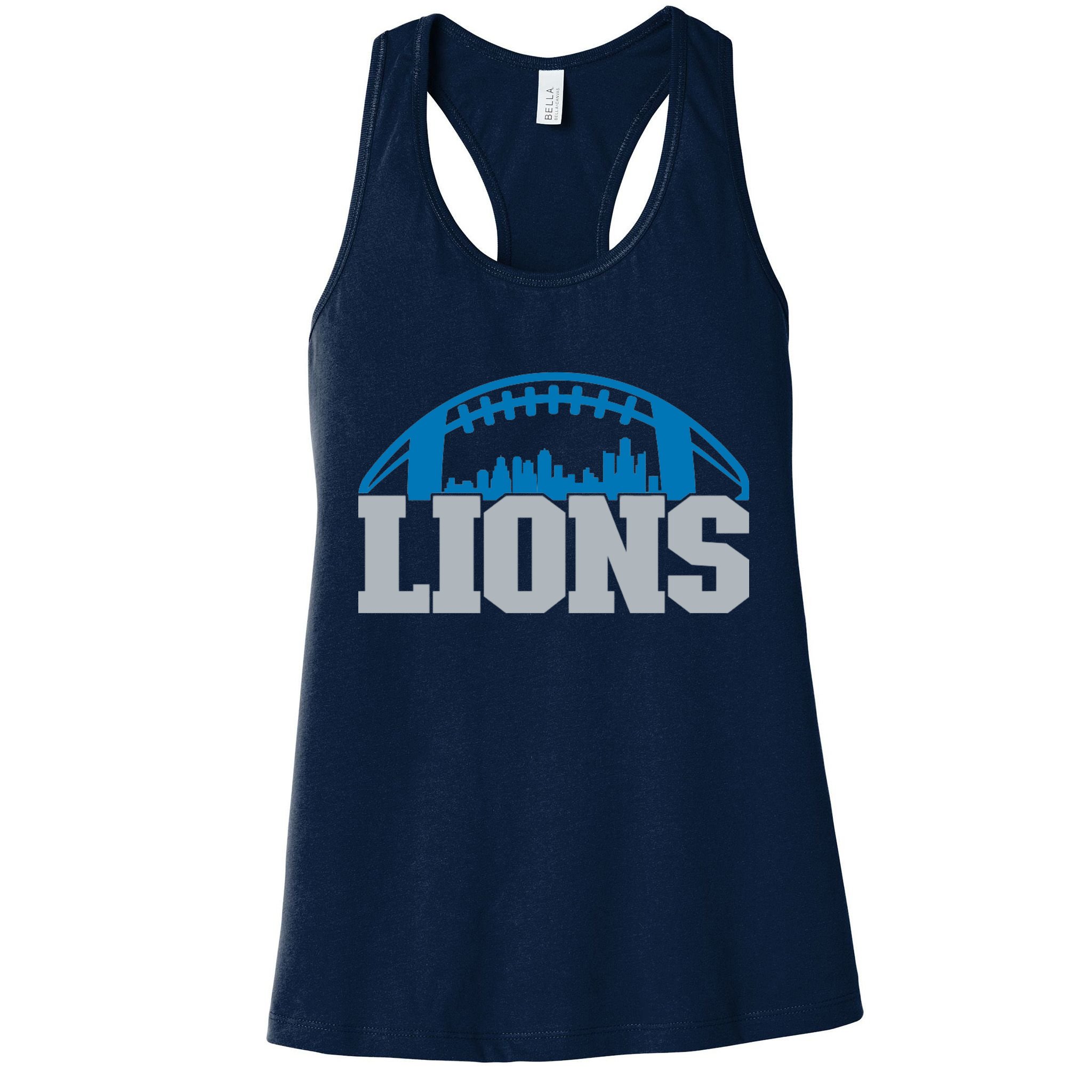 Cool Lions Sports Football With City Womens Tank Top