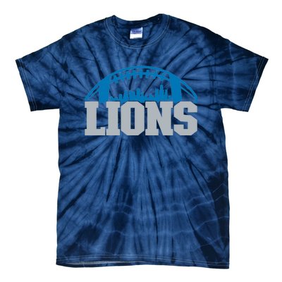 Cool Lions Sports Football With City Tie-Dye T-Shirt