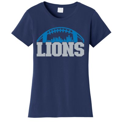 Cool Lions Sports Football With City Women's T-Shirt