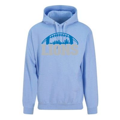 Cool Lions Sports Football With City Unisex Surf Hoodie