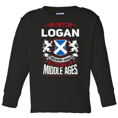 Clan Logan Scottish Surname Family Reunion Scotland Toddler Long Sleeve Shirt