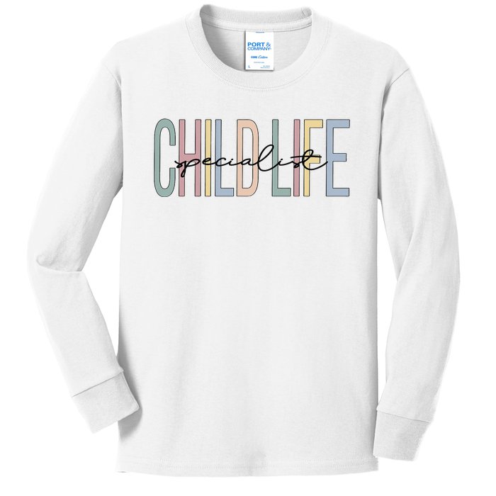 Child Life Specialist Boho Kids Long Sleeve Shirt