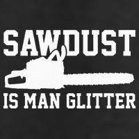 Chainsaw Lumberjack Sawdust Is Man 7 Panel Mesh Trucker Snapback Hat