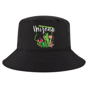 Cute Love State Of Arizona Blooming Cactus Flowers Cool Comfort Performance Bucket Hat