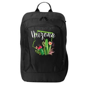 Cute Love State Of Arizona Blooming Cactus Flowers City Backpack