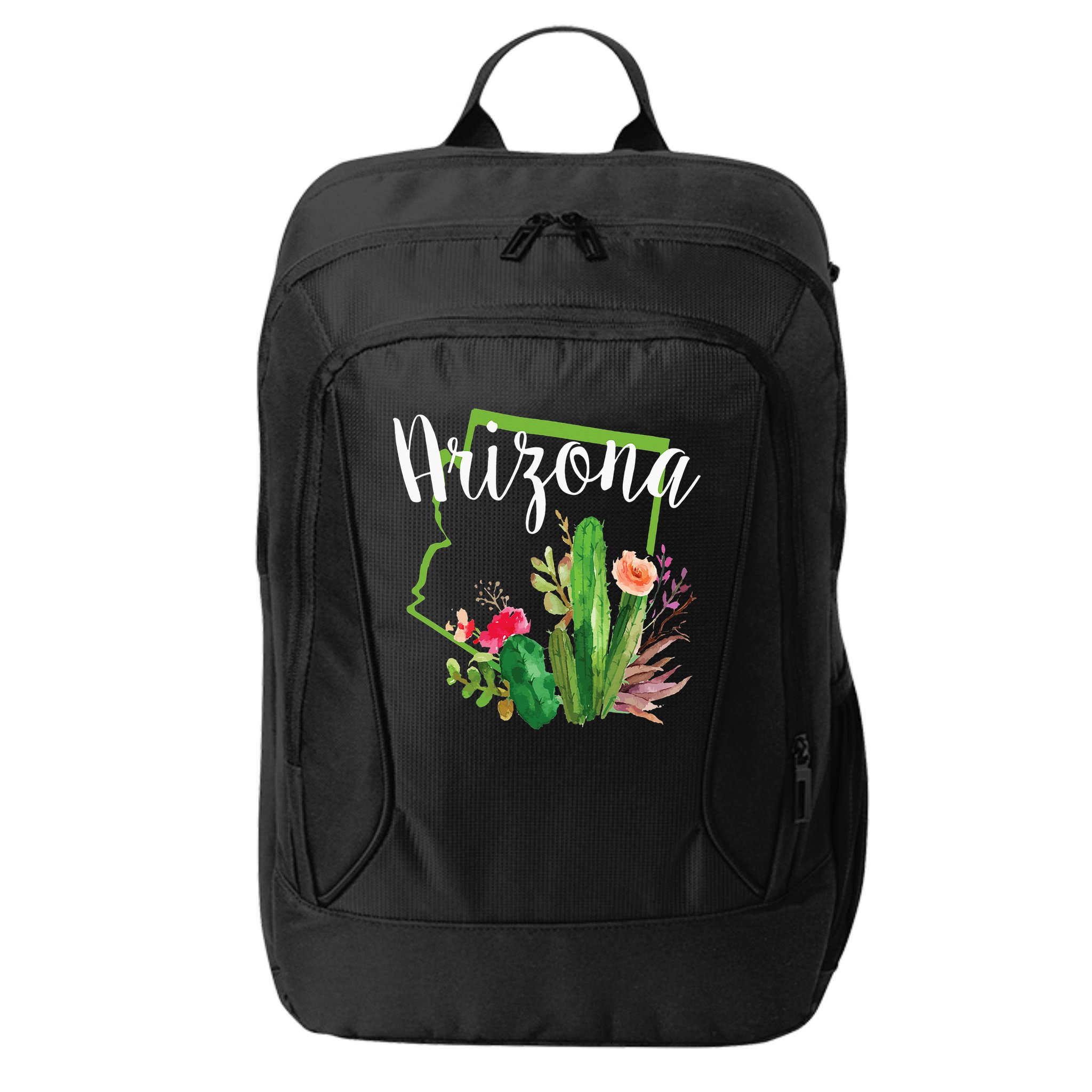 Cute Love State Of Arizona Blooming Cactus Flowers City Backpack
