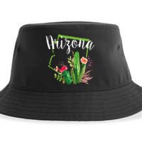 Cute Love State Of Arizona Blooming Cactus Flowers Sustainable Bucket Hat