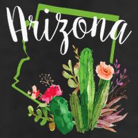 Cute Love State Of Arizona Blooming Cactus Flowers Beanie