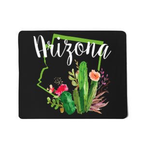 Cute Love State Of Arizona Blooming Cactus Flowers Mousepad