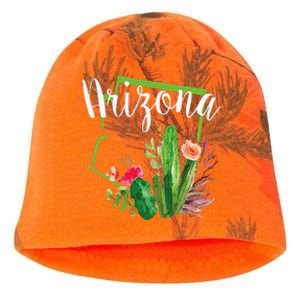 Cute Love State Of Arizona Blooming Cactus Flowers Kati - Camo Knit Beanie