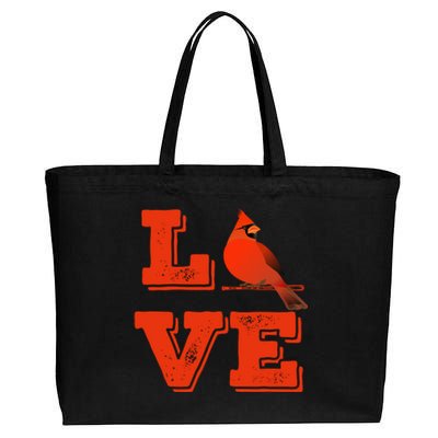 Classic Love St Louis Missouri Baseball Fan Retro Gift Cotton Canvas Jumbo Tote