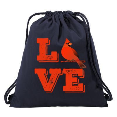 Classic Love St Louis Missouri Baseball Fan Retro Gift Drawstring Bag